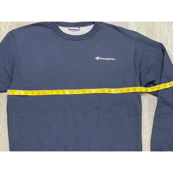 Champion Small Script Logo Sweatshirt Mens Medium - Picture 8 of 11